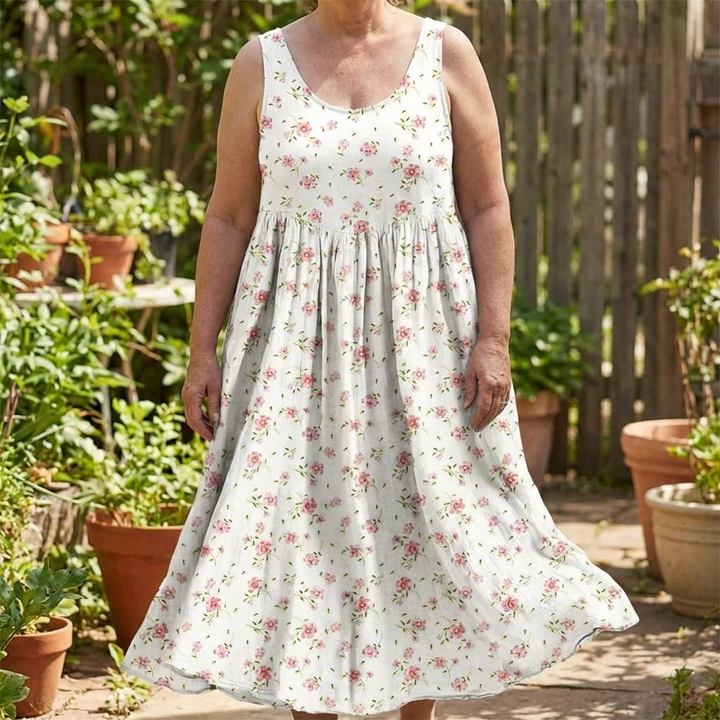 Elowen | Floral Sleeveless Everyday Dress