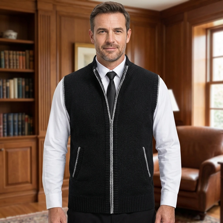 Callen | Smart Layer Zip Knit Vest