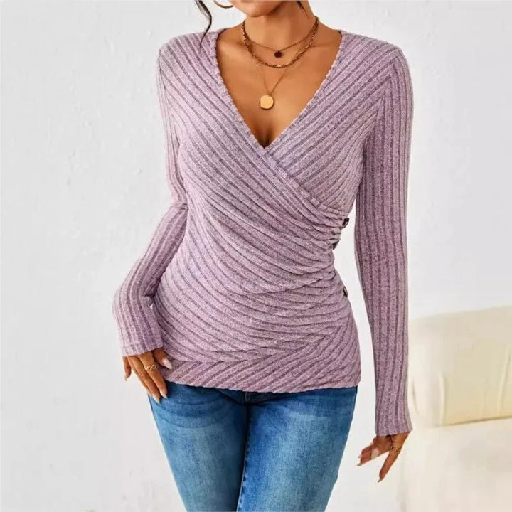 Aurelia | Tummy-Flattering Wrap Top, Smooth Confidence