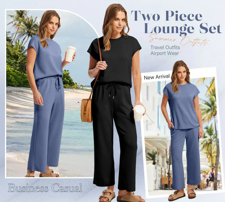 Kaya | Sleeveless Wide-Leg Lounge Set