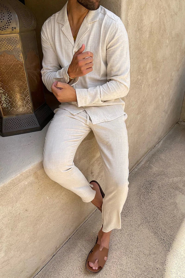 Beau | Casual Cotton-Linen Men’s Set