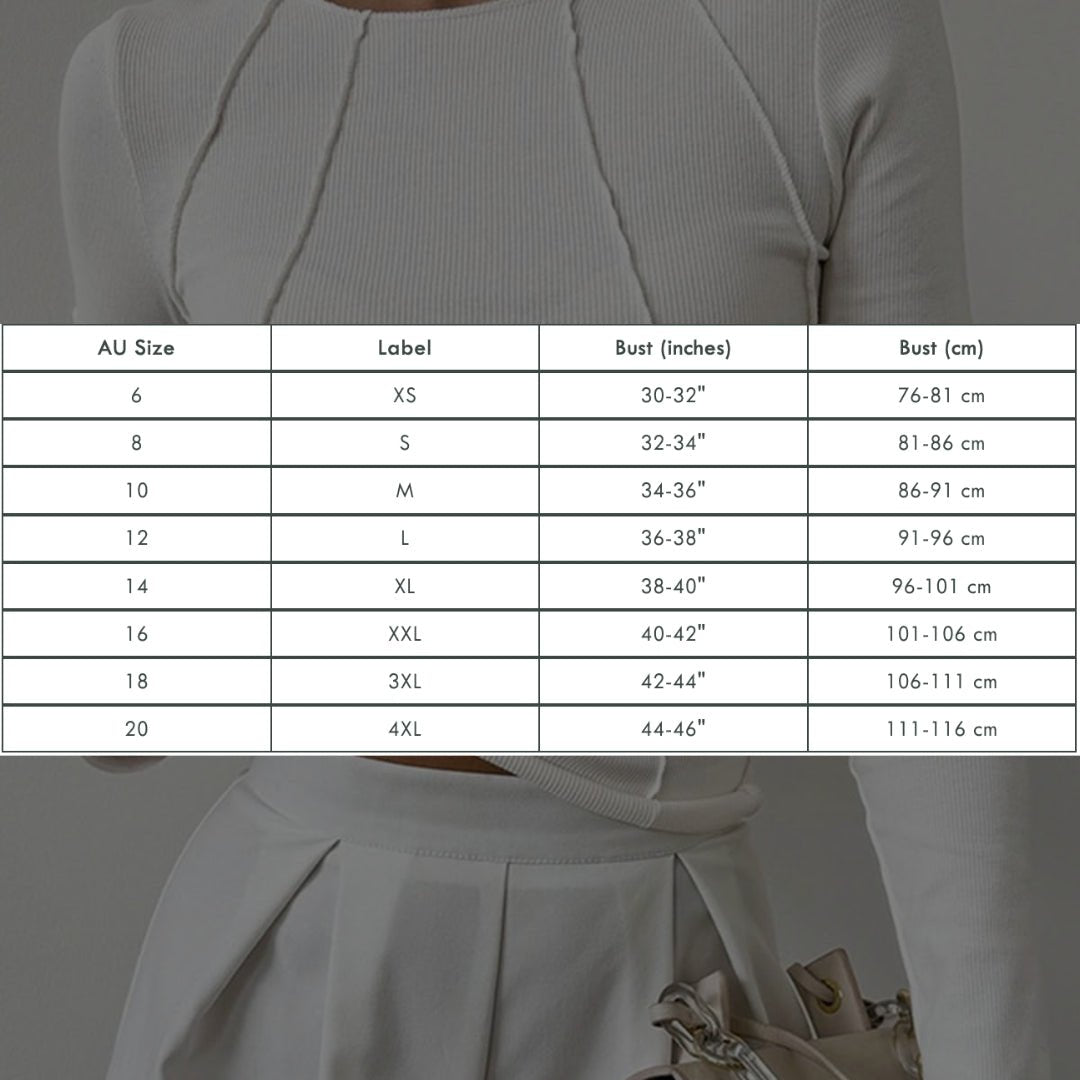 Bronte | Elegant Ribbed Top with Seam Accents