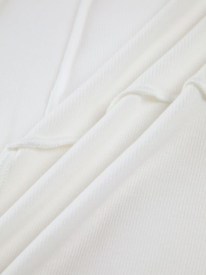 Bronte | Elegant Ribbed Top with Seam Accents