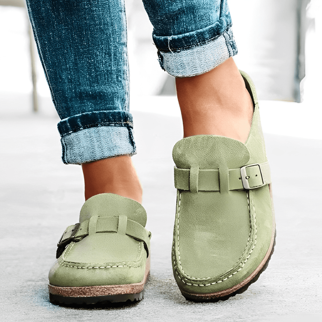 Serena | Comfortable Buckle Loafers