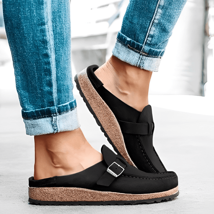 Serena | Comfortable Buckle Loafers