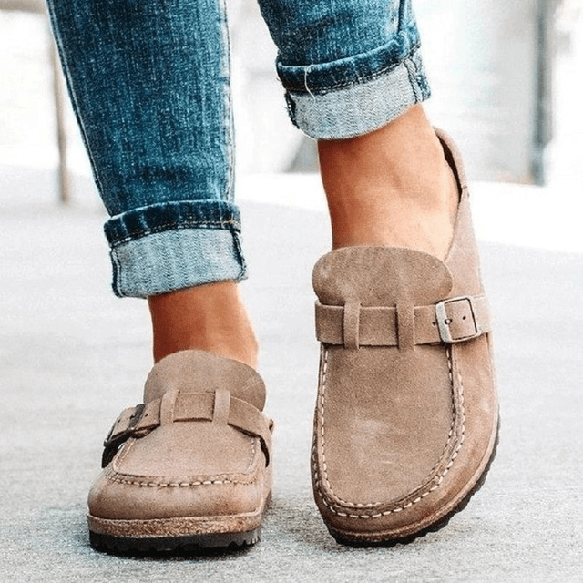 Serena | Comfortable Buckle Loafers
