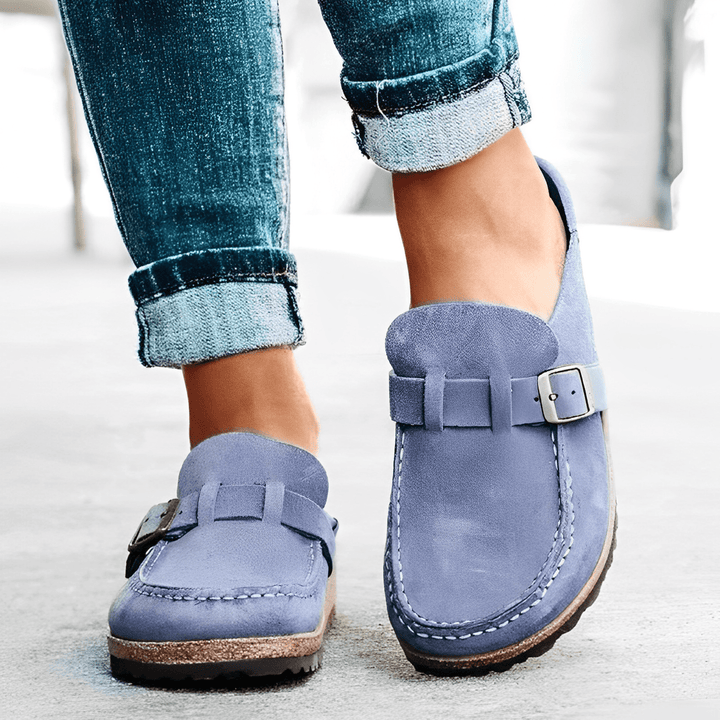 Serena | Comfortable Buckle Loafers