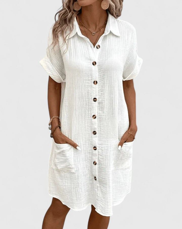 Rhea | Relaxed Button-Down Summer Dress