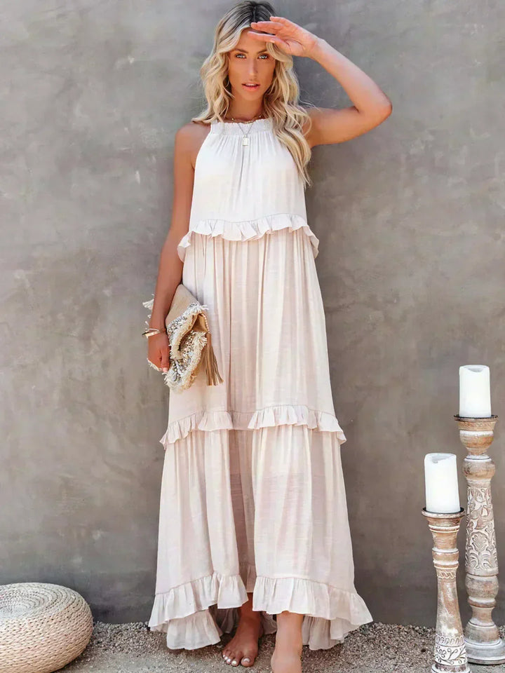 Zerina | Flowing Ruffle Maxi Dress