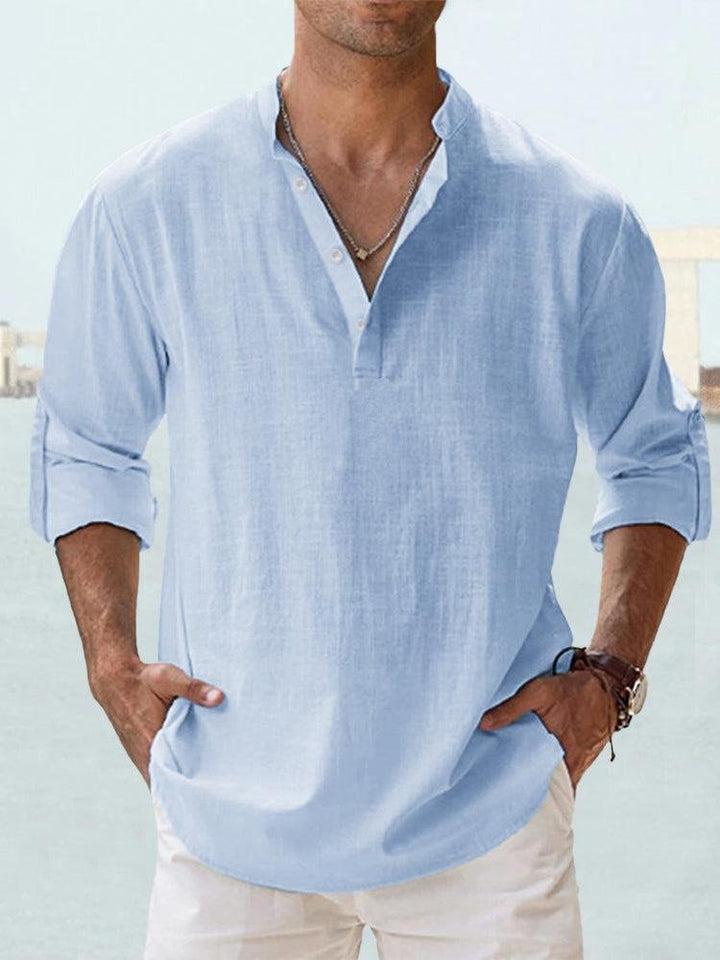 Givalli - Smooth Casual Linen Overshirt