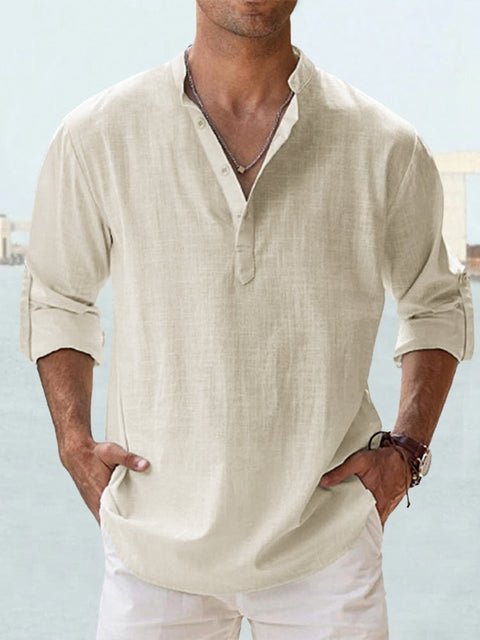 Givalli - Smooth Casual Linen Overshirt