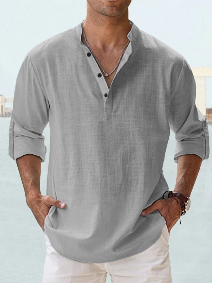Givalli - Smooth Casual Linen Overshirt