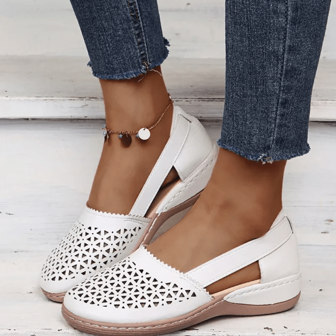 Gracie | Orthopedic Perforated Slip-On Flats