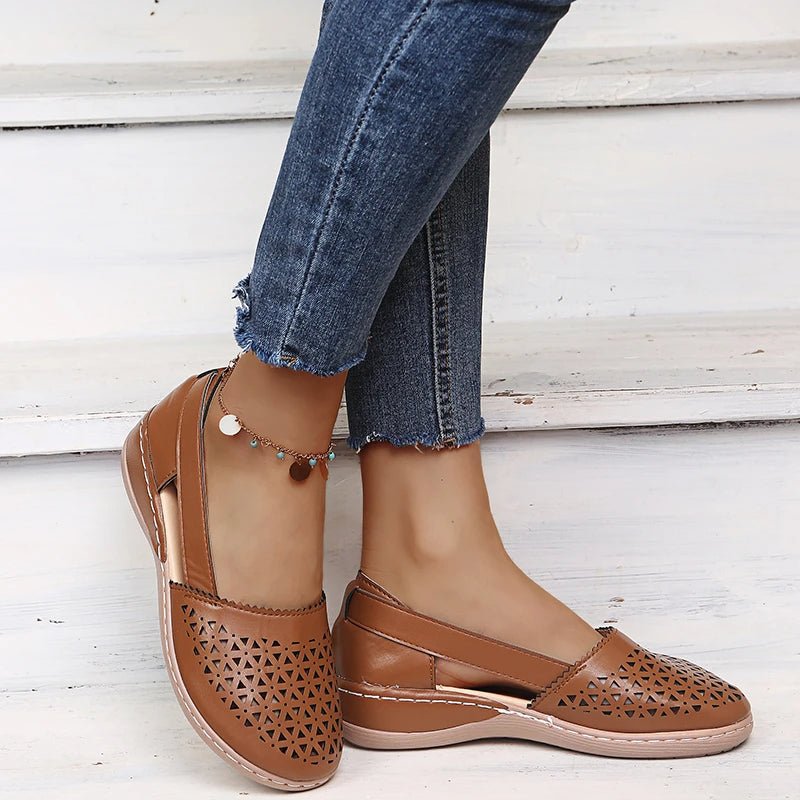 Gracie | Orthopedic Perforated Slip-On Flats