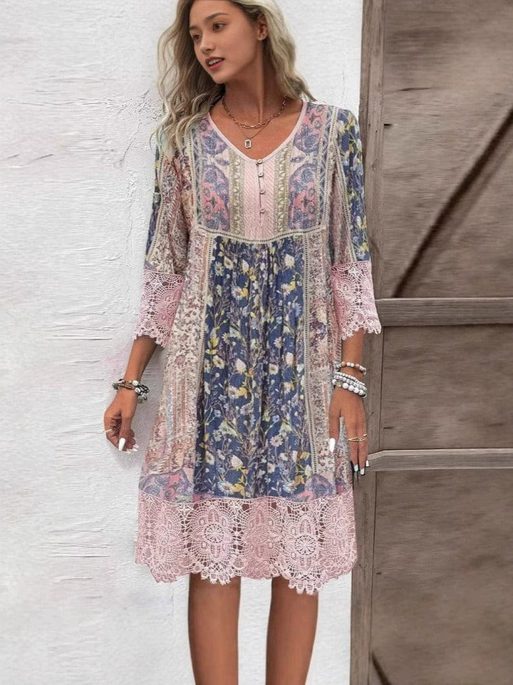 Amara | Vintage Lace Boho Dress
