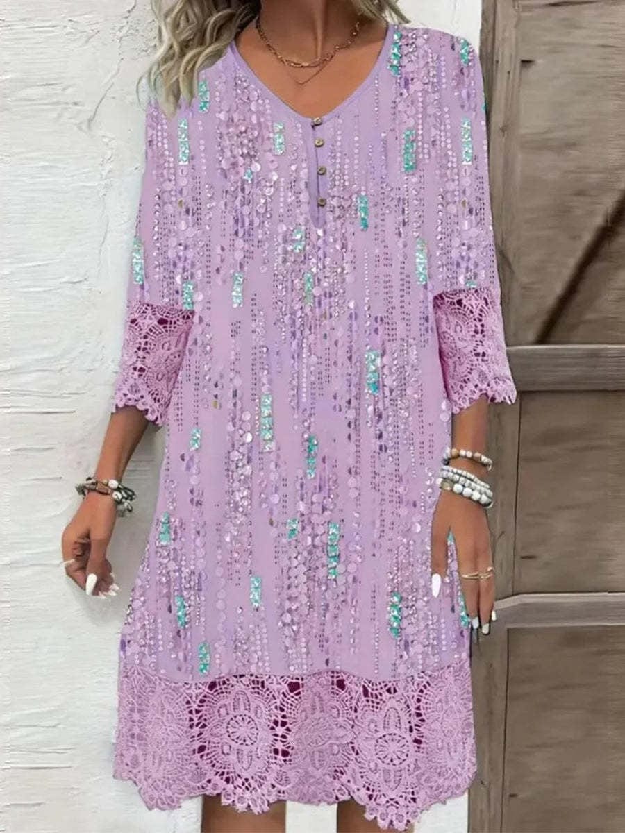 Amara | Vintage Lace Boho Dress