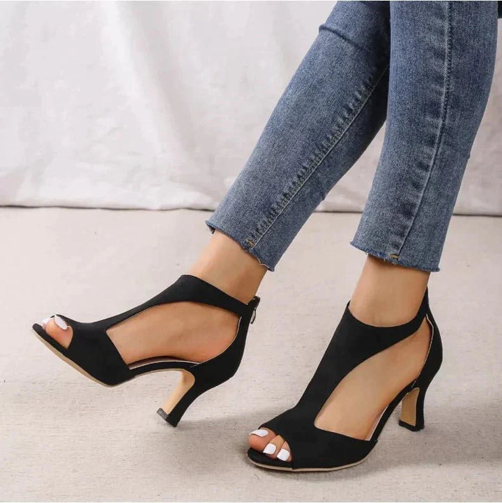 Celeste | Elegant Cutout Heel Sandals