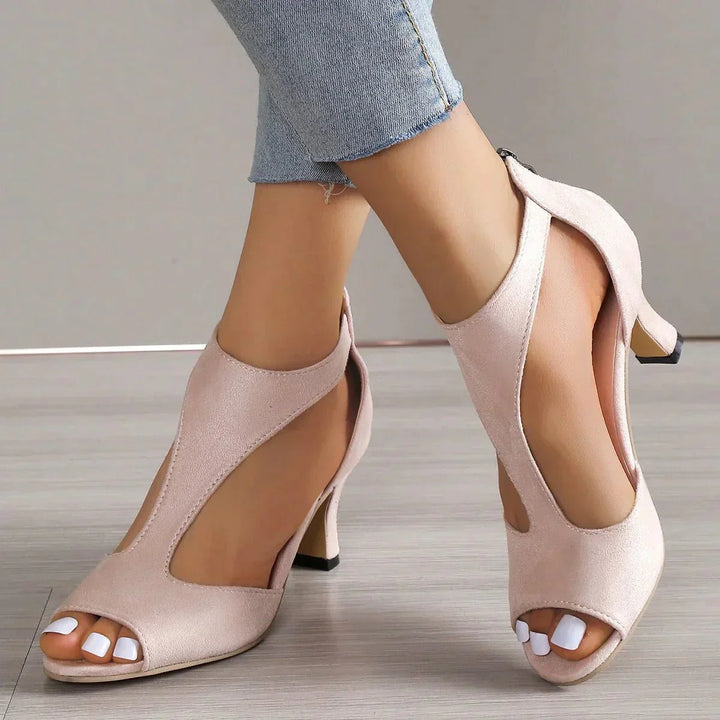 Celeste | Elegant Cutout Heel Sandals
