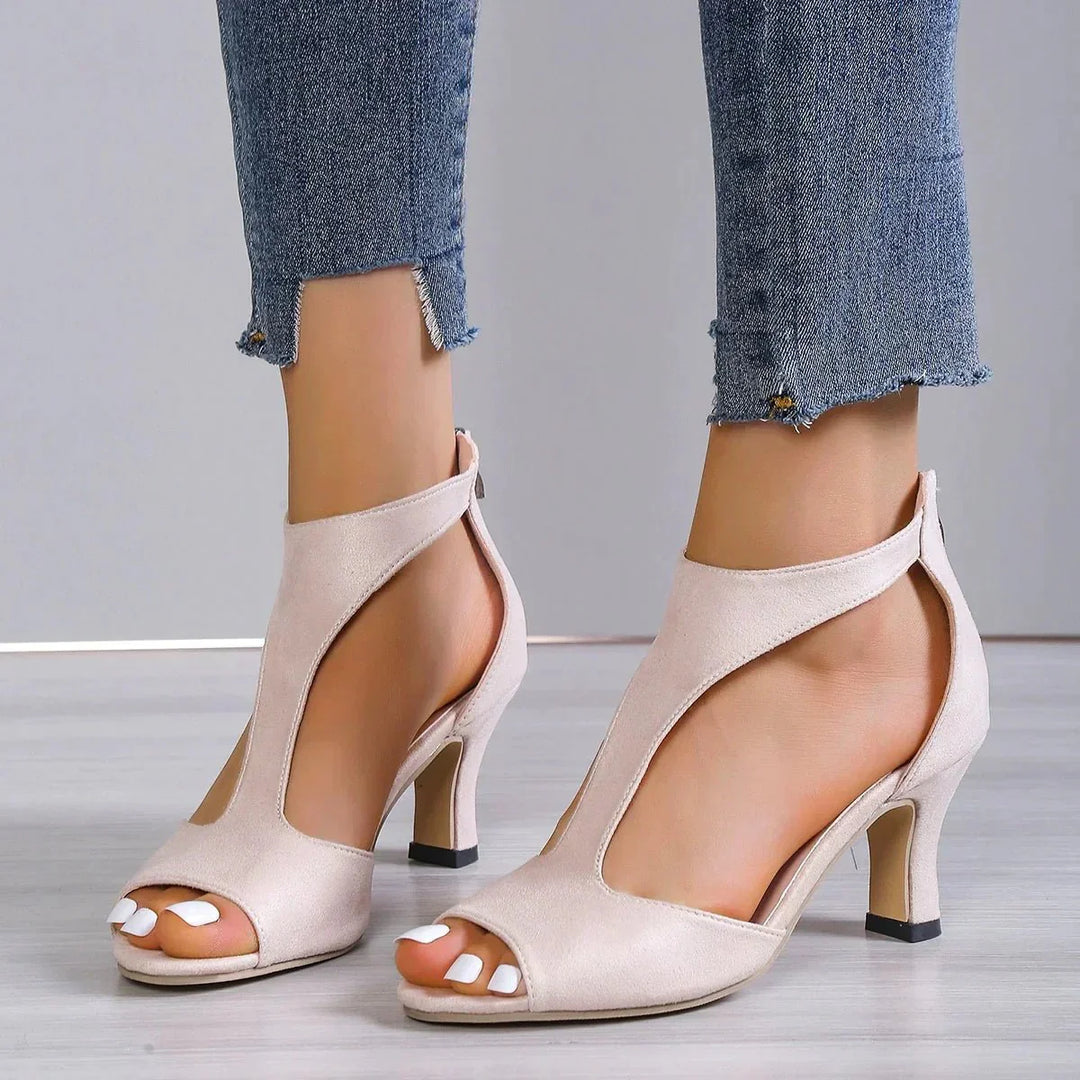 Celeste | Elegant Cutout Heel Sandals