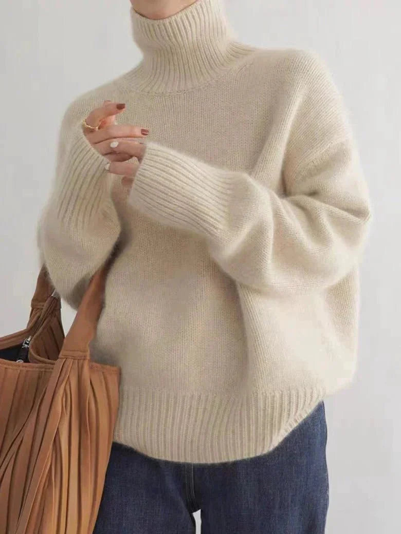 Nolene | Minimalist High-Neck  Sweater