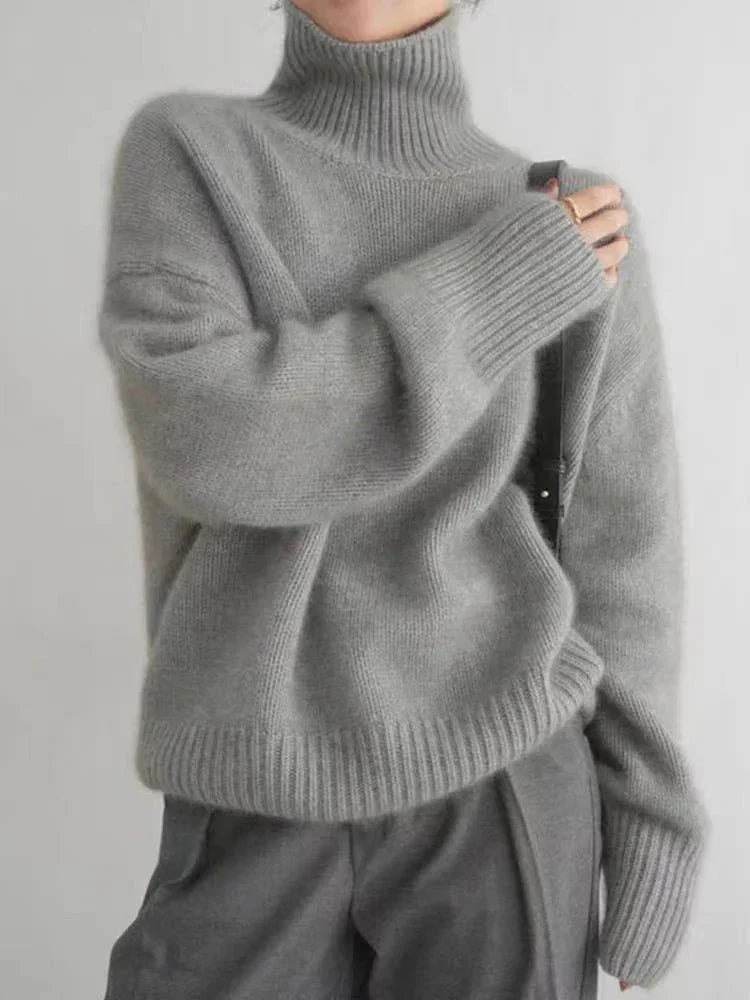 Nolene | Minimalist High-Neck  Sweater