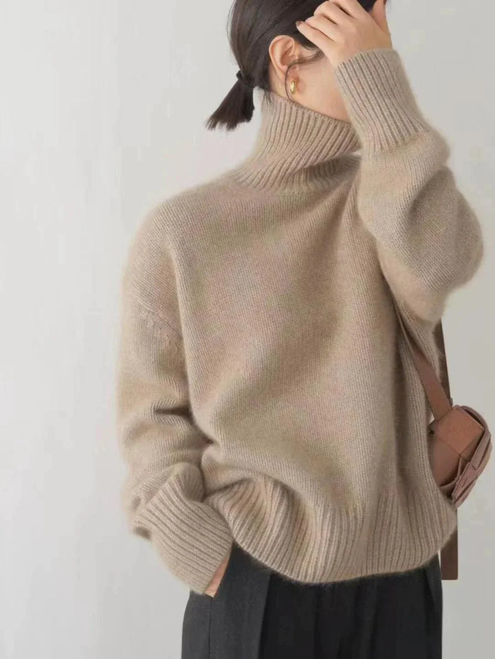 Nolene | Minimalist High-Neck  Sweater
