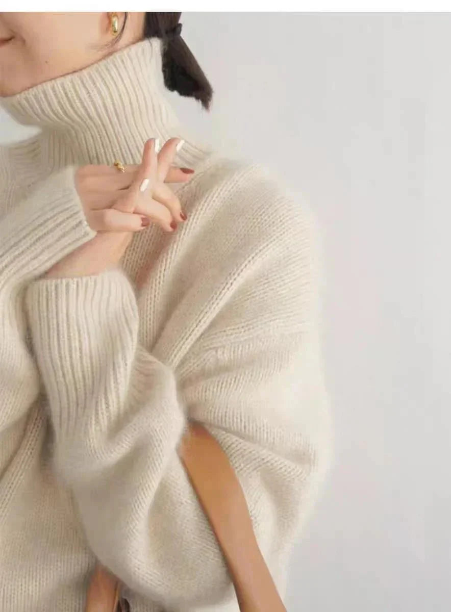 Nolene | Minimalist High-Neck  Sweater