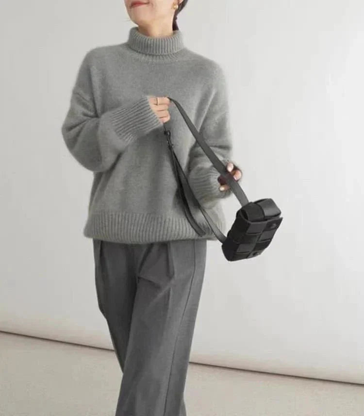 Nolene | Minimalist High-Neck  Sweater