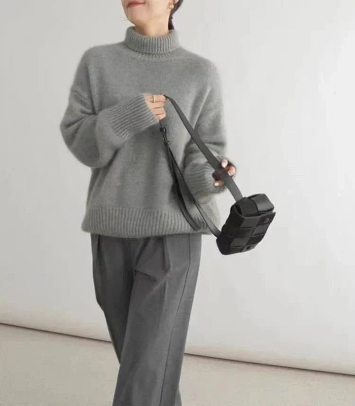 Nolene | Minimalist High-Neck  Sweater