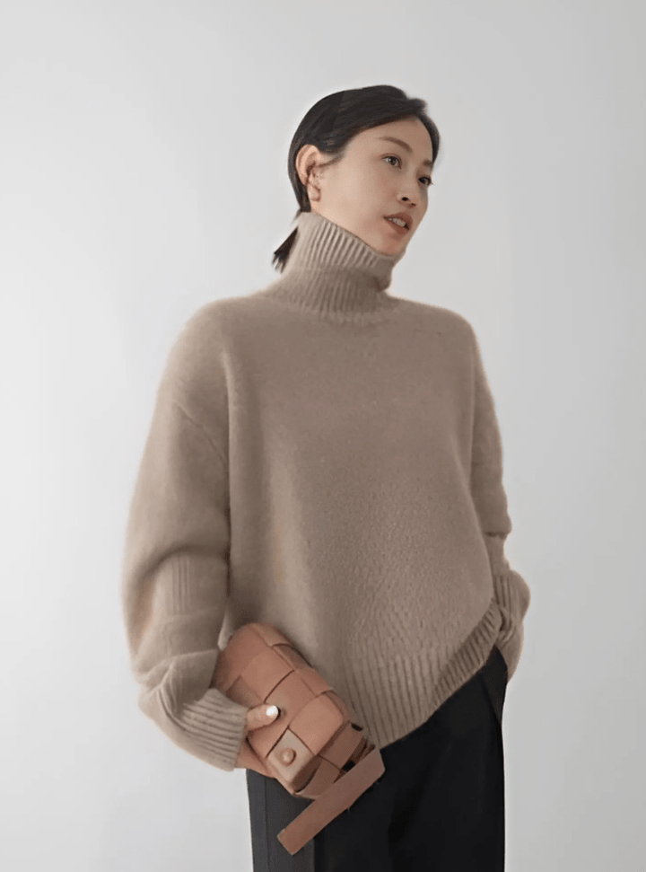 Nolene | Minimalist High-Neck  Sweater