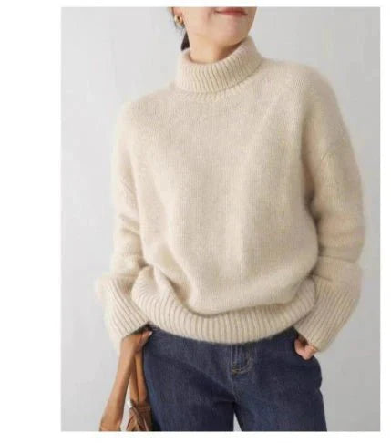 Nolene | Minimalist High-Neck  Sweater