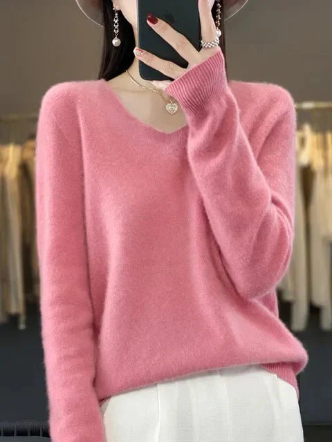 Nerisse | Elegant V-Neck Sweater