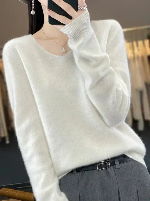 Nerisse | Elegant V-Neck Sweater