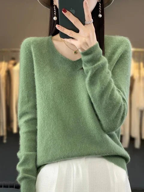 Nerisse | Elegant V-Neck Sweater
