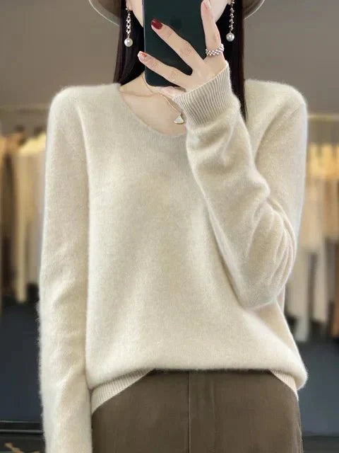 Nerisse | Elegant V-Neck Sweater