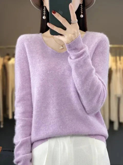 Nerisse | Elegant V-Neck Sweater