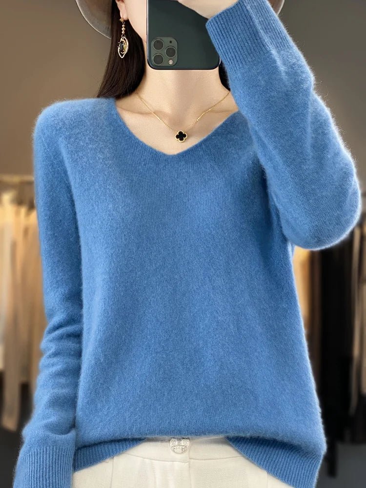 Nerisse | Elegant V-Neck Sweater