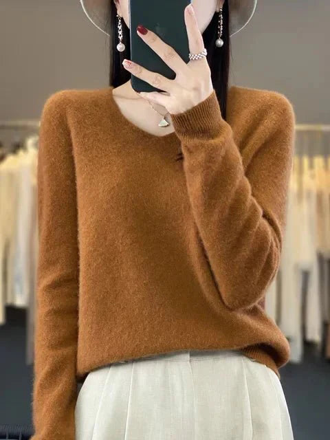 Nerisse | Elegant V-Neck Sweater