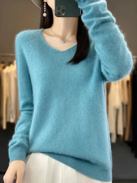 Nerisse | Elegant V-Neck Sweater