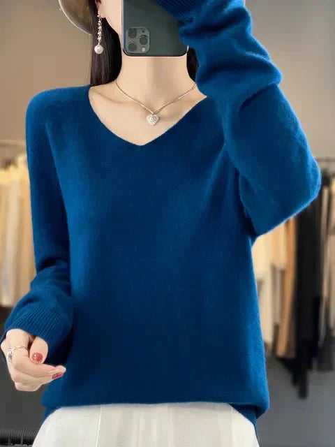 Nerisse | Elegant V-Neck Sweater