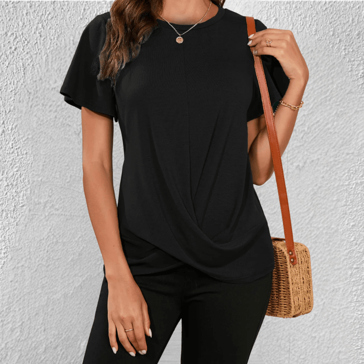 Luna | Tummy Tucking Round-neck top