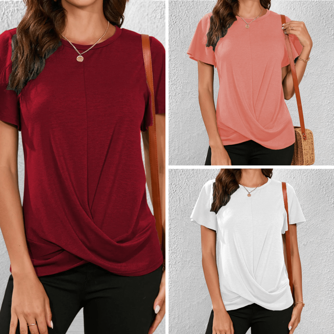 Luna | Tummy Tucking Round-neck top