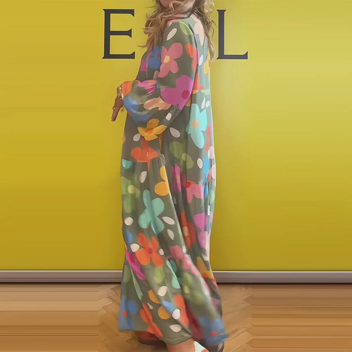 Maribel | Vibrant Floral Maxi Dress