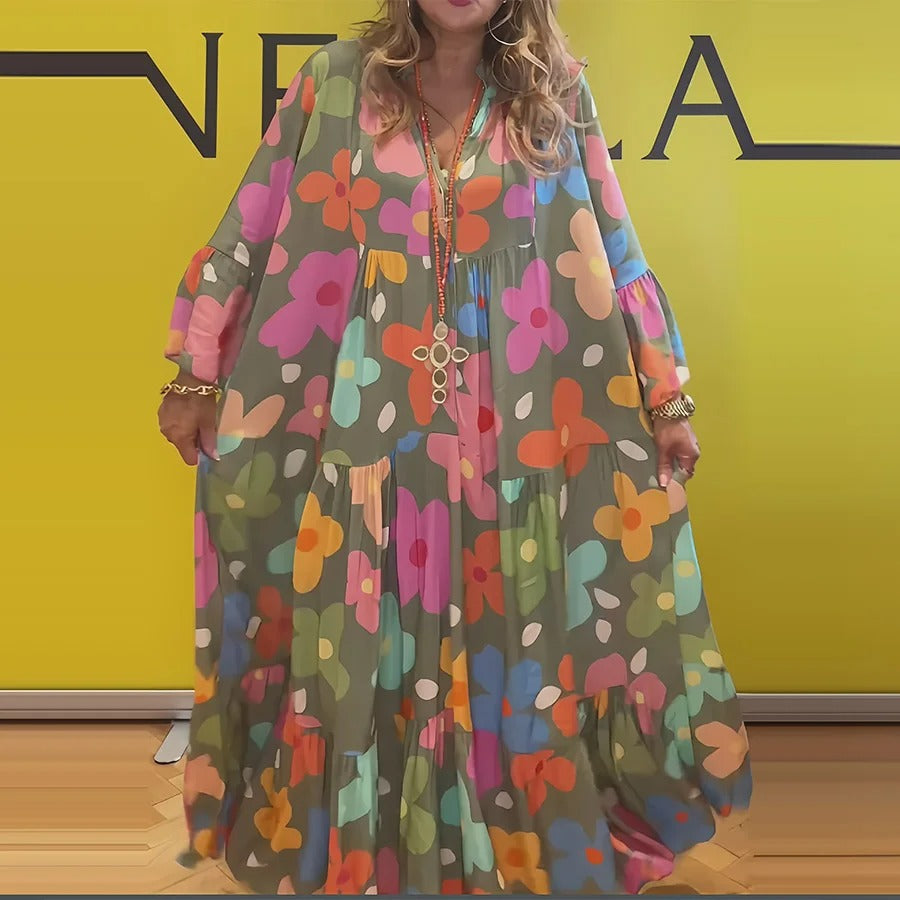 Maribel | Vibrant Floral Maxi Dress