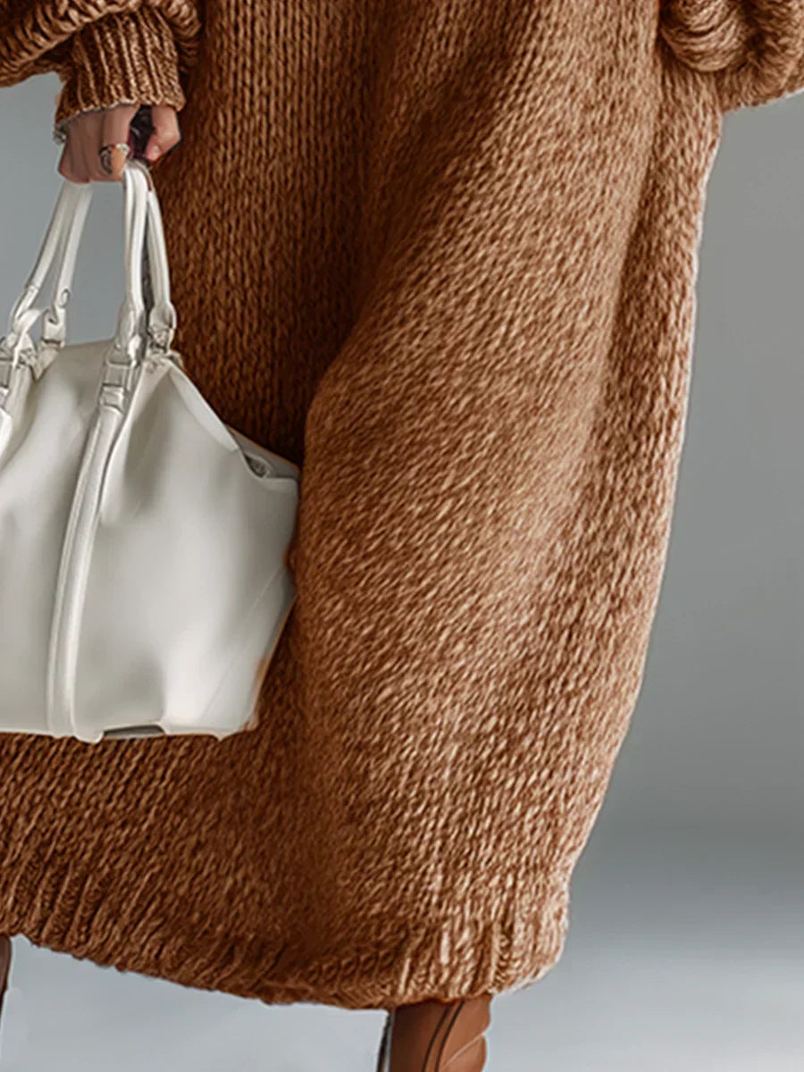 Elara | Relaxed Cozy Statement Knit Dress
