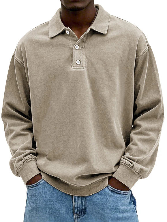 Corvan | Casual Everyday Polo Sweatshirt