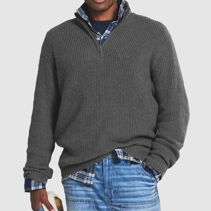 RON -  Quarter Zip Sweater
