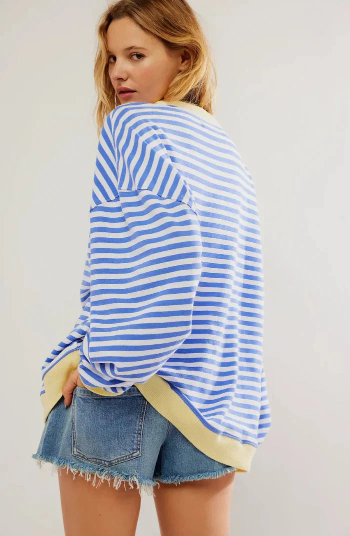 Tane | Oversized Striped Fall Sweater