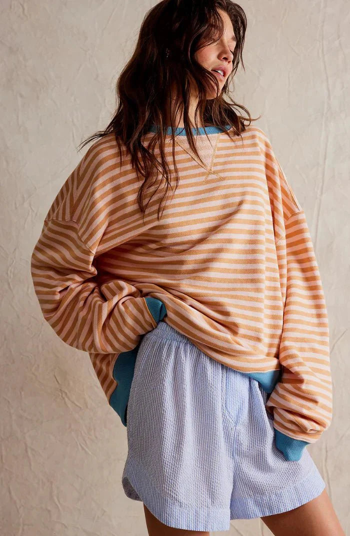 Tane | Oversized Striped Fall Sweater
