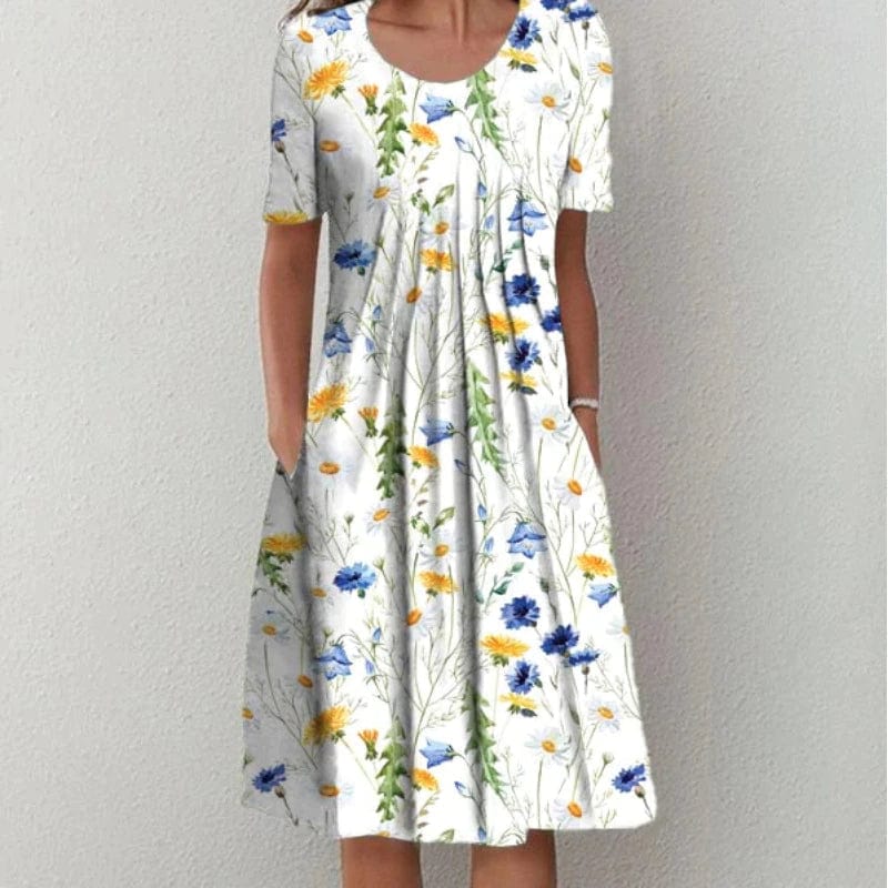 Callista | Bloom Print  Midi Dress